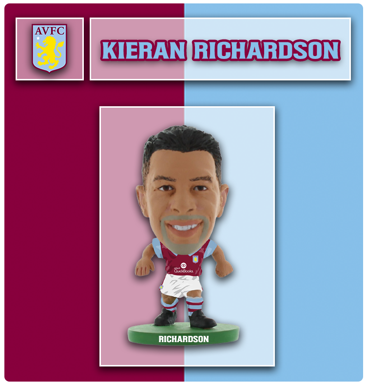 Aston Villa - Kieran Richardson - Home Kit (2015 Version) (Clear Sachet)