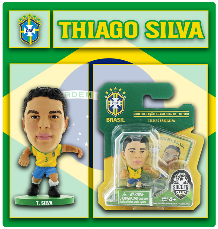 Soccerstarz - Brazil - Thiago Silva - Home Kit