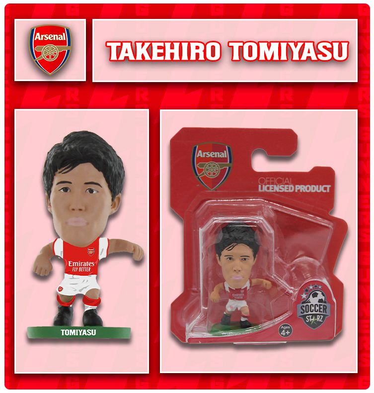 Soccerstarz - Arsenal - Takehiro Tomiyasu - Home Kit