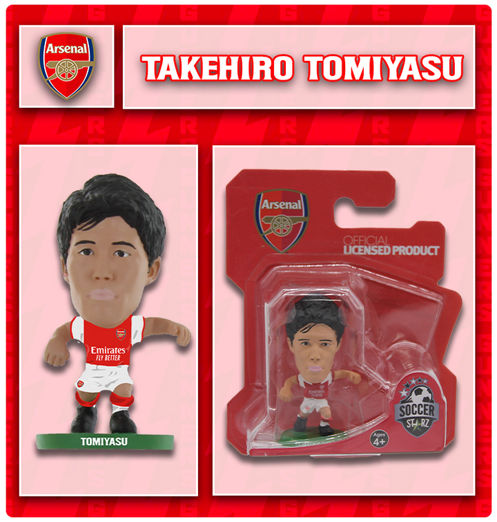 Soccerstarz - Arsenal - Takehiro Tomiyasu - Home Kit