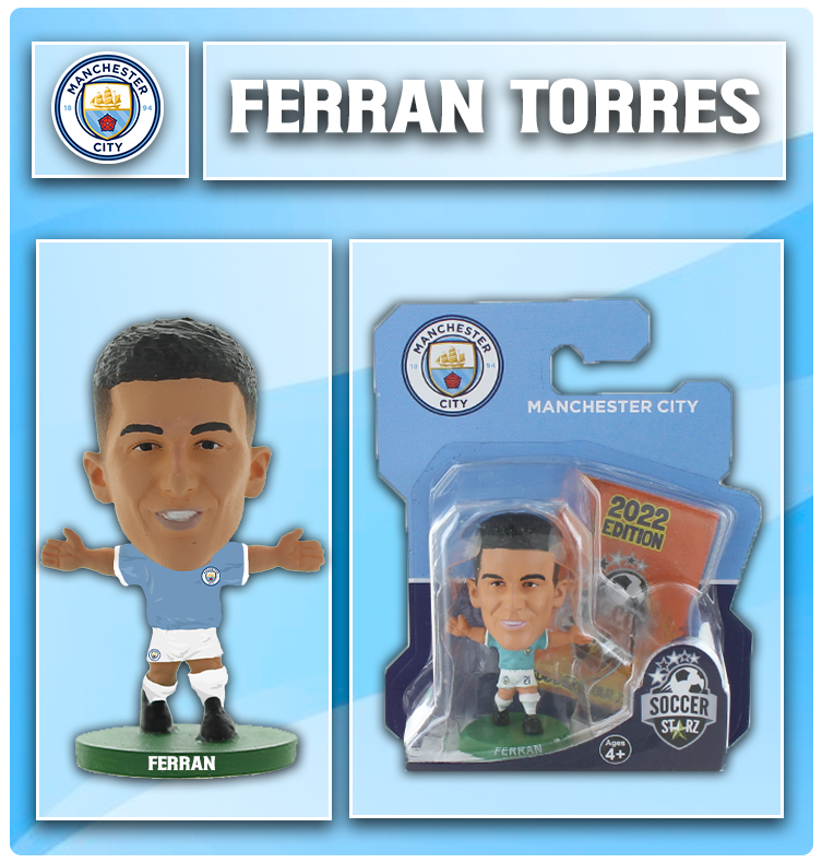 Soccerstarz - Manchester City - Ferran Torres - Home Kit