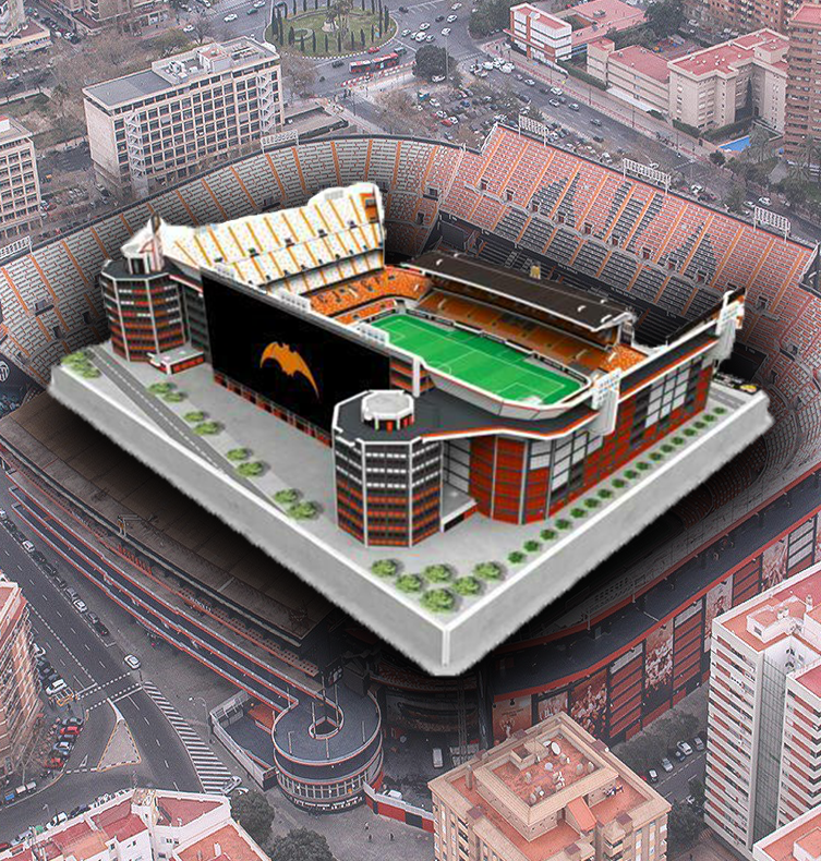 3D Stadium Puzzle - Stadium Valencia LED