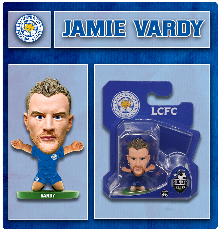 Soccerstarz - Leicester City - Jamie Vardy - Home Kit (New Classic)