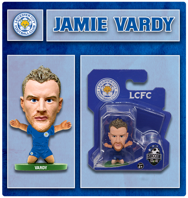 Soccerstarz - Leicester City - Jamie Vardy - Home Kit (New Classic)