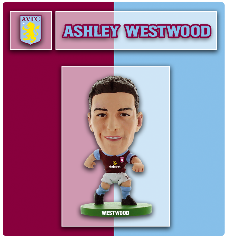 Soccerstarz - Aston Villa - Ashley Westwood - Home Kit