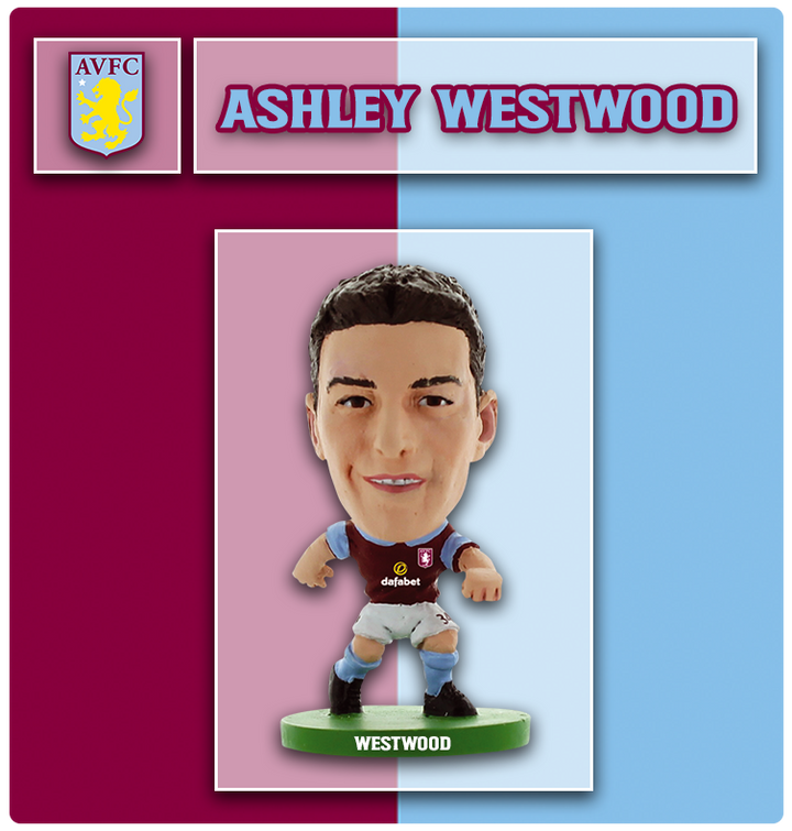 Soccerstarz - Aston Villa - Ashley Westwood - Home Kit