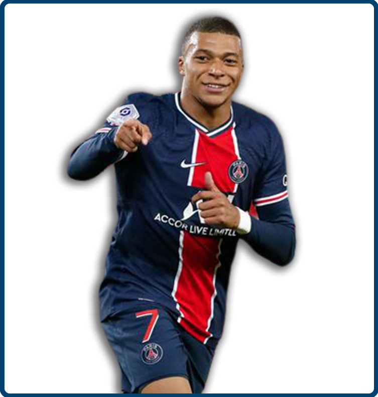 Soccerstarz - Paris St Germain - Kylian Mbappe - Home Kit