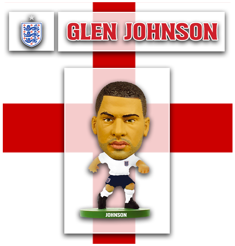 Soccerstarz - England - Glen Johnson - Home Kit