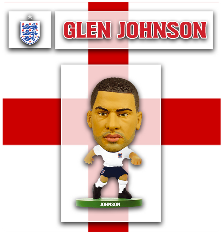 Soccerstarz - England - Glen Johnson - Home Kit