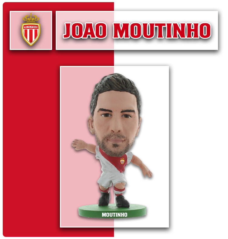 Soccerstarz - AS Monaco - Joao Moutinho - Home Kit (2015 version) (Clear Sachet)