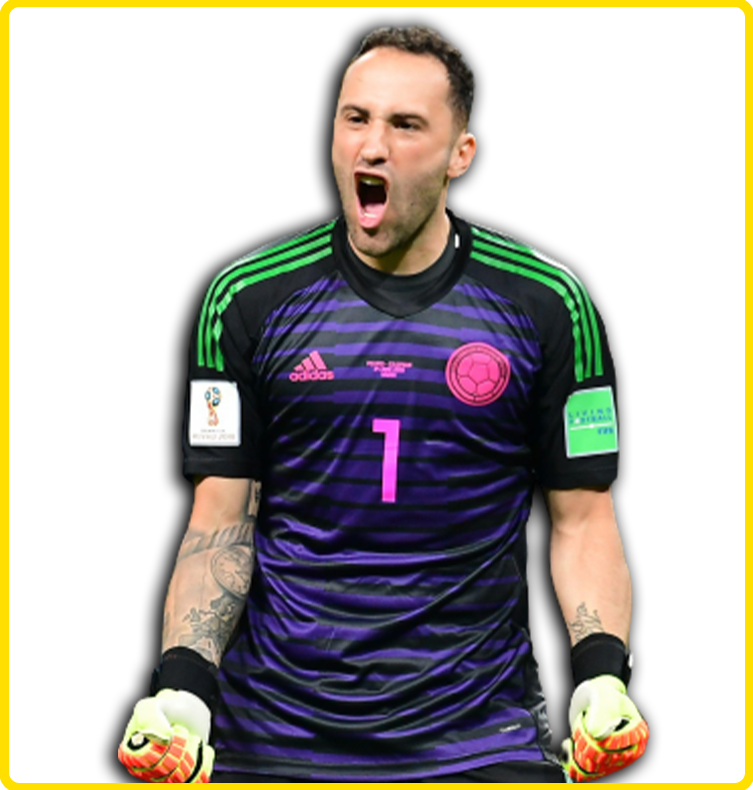 Colombia No1 David Ospina Home Kid Soccer Country Jersey