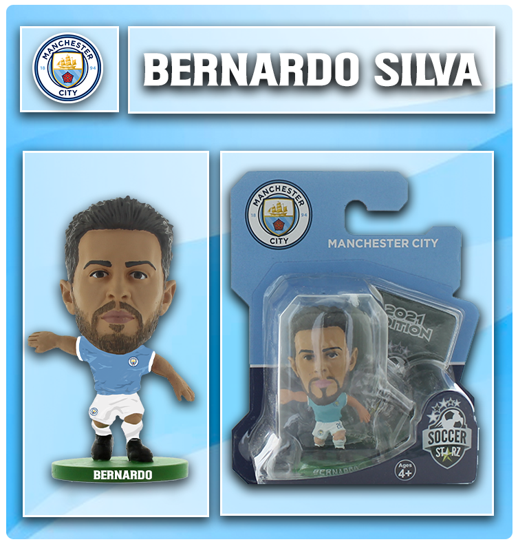 Soccerstarz - Manchester City - Bernardo Silva - Home Kit