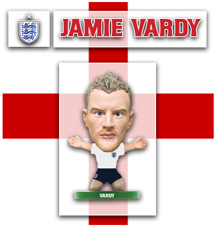 Soccerstarz - England - Jamie Vardy - Home Kit
