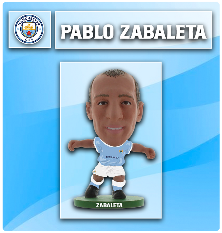 Soccerstarz - Manchester City - Pablo Zabaleta - Home Kit